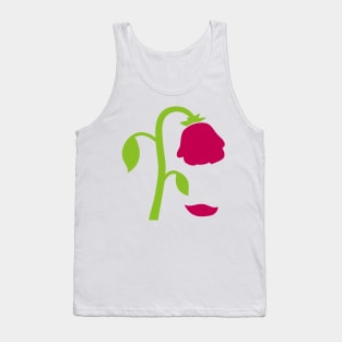 Rose Flower Dying Tank Top